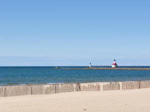 Silver Lake County Beach and Lighthouse in St Joseph, MI