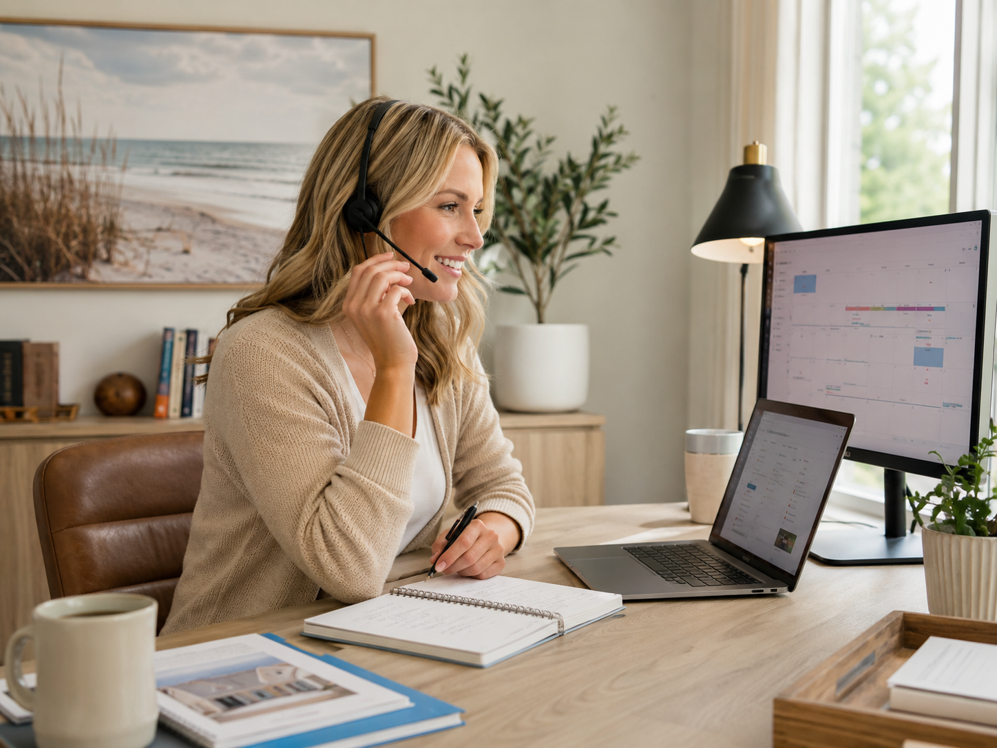 Sales Person on Phone