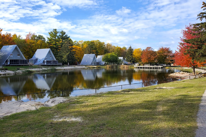 Chalet and Lake
