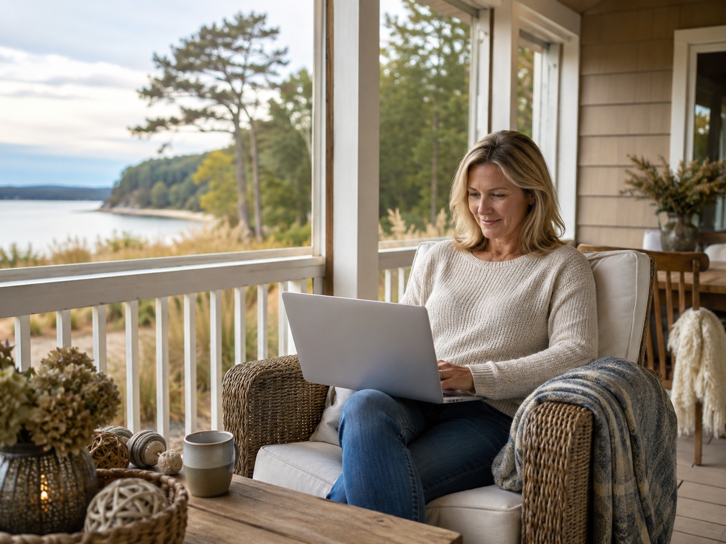 Person Using Computer