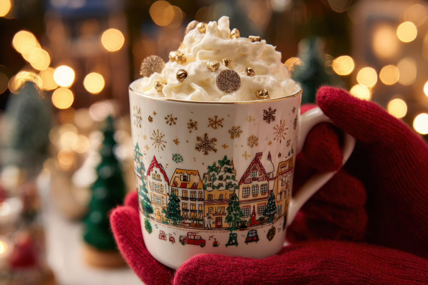 Kids Next To Christmas Tree