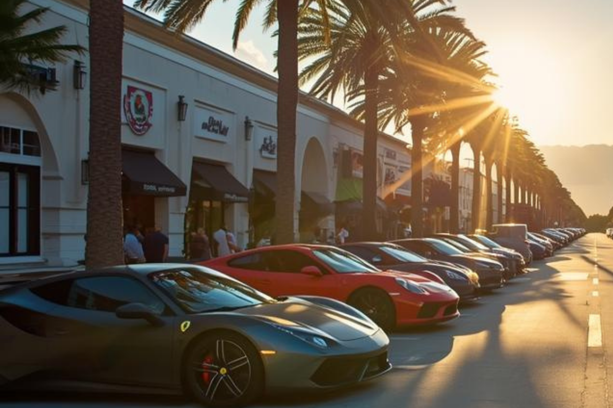 Modern Car at Car Show