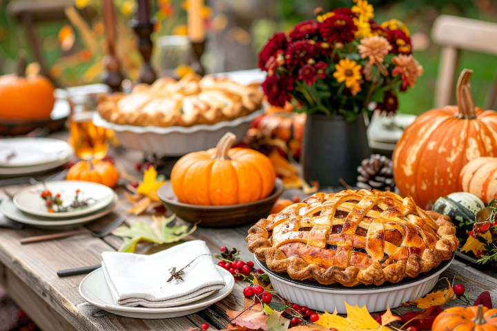 Thanksgiving Food on Table in Naples FL