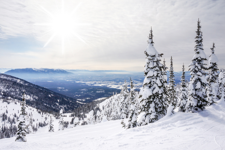 Whitefish Ski Area in Winter